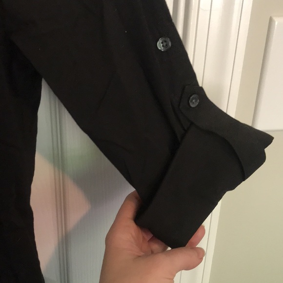 Express button up black top small - Picture 3 of 6